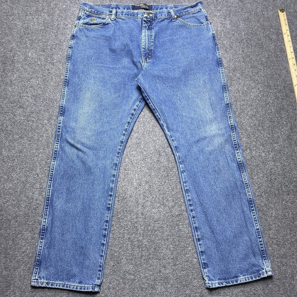 Wrangler George Strait Jeans Mens 40x32 Blue Denim Regular Fit Straight Classic